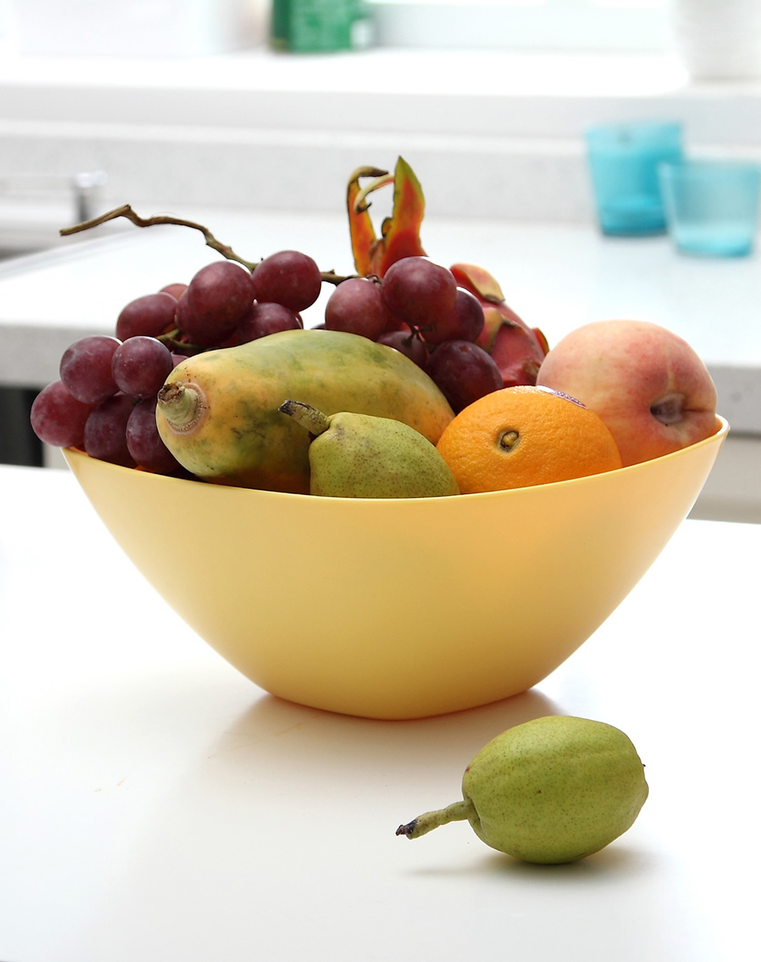 6只装 缤纷水果盘 食物级环保塑料