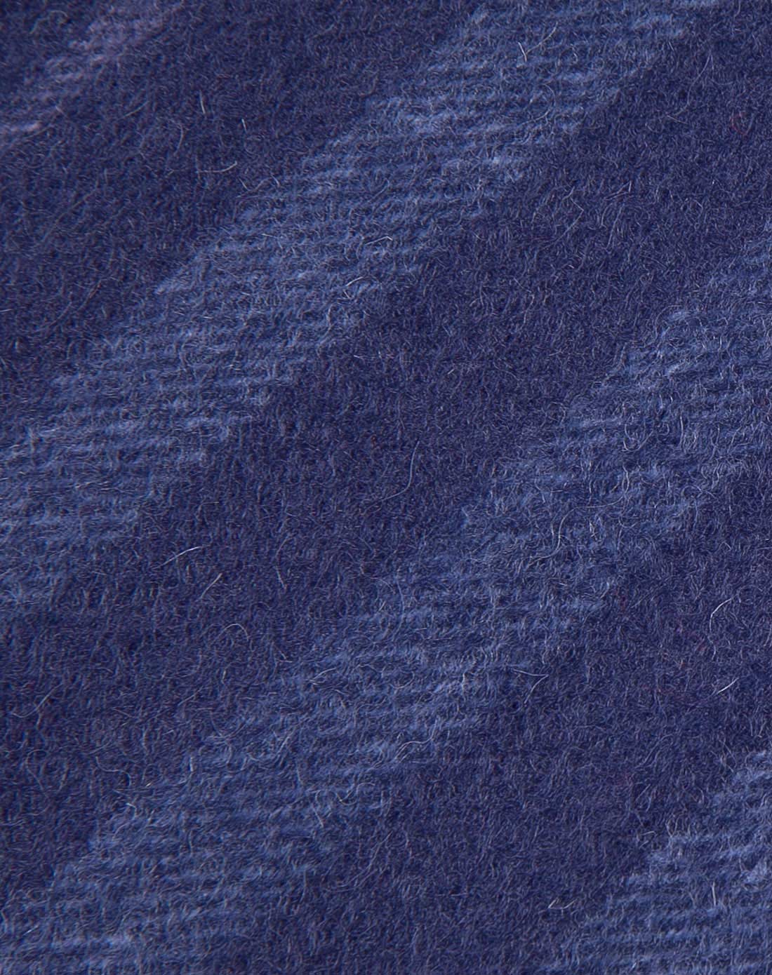 中性藏青蓝英伦风格条羊绒围巾