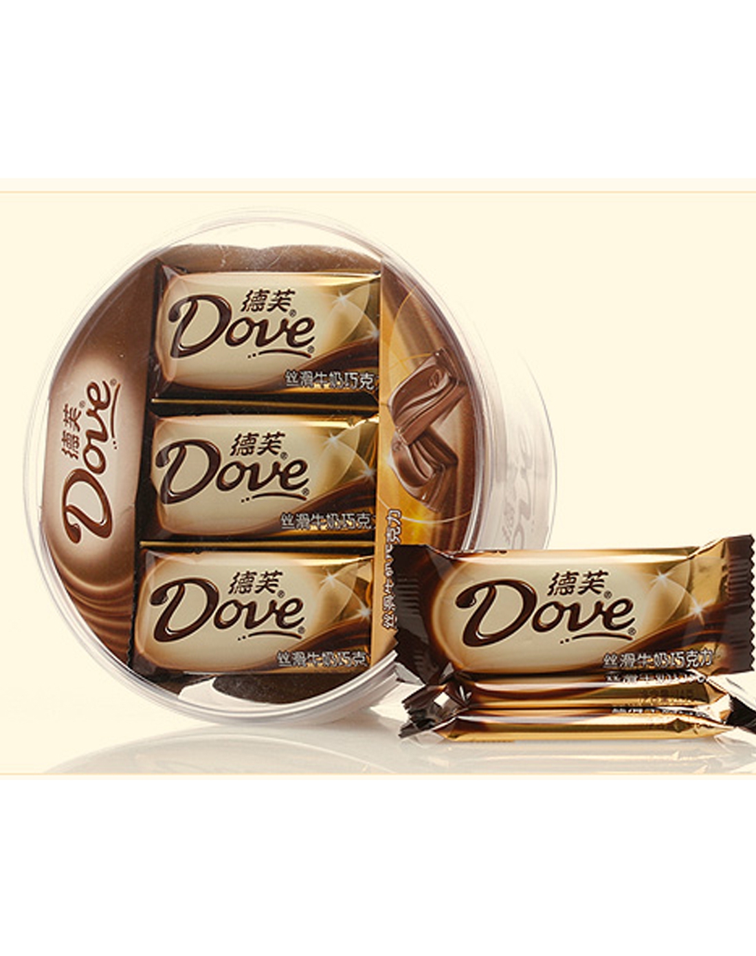 德芙巧克力 Dove正品 丝滑牛奶散装巧克力结婚喜糖 德芙散装500g_沃达帝食品专营店