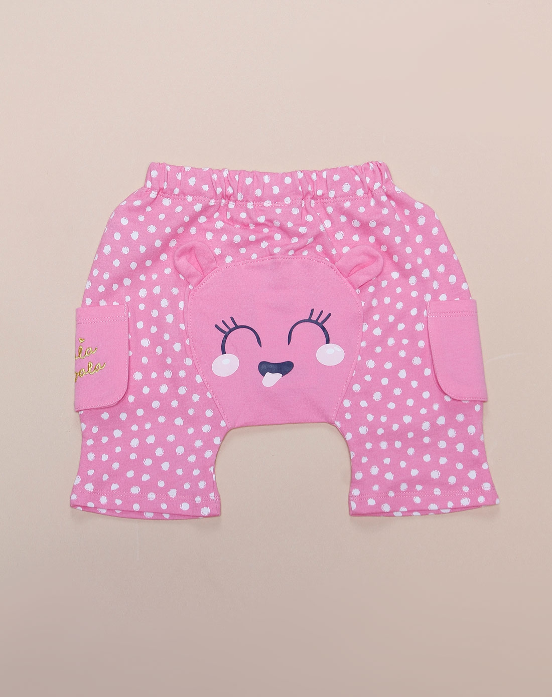 女幼童可爱卡通粉红色短裤