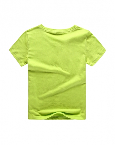男童粉绿色短袖t恤
