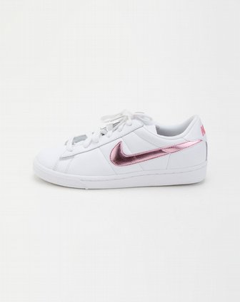 耐克nike女士专场-白/粉色系带时尚板鞋