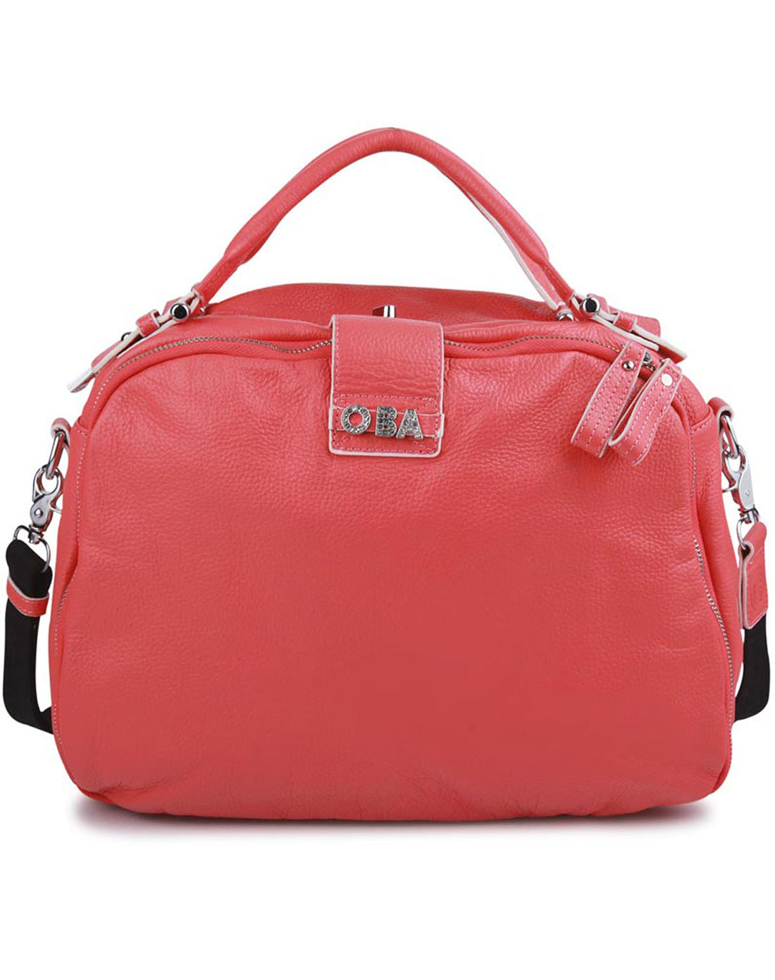 OBA奥巴OBA春夏系列牛皮单肩斜挎女包_