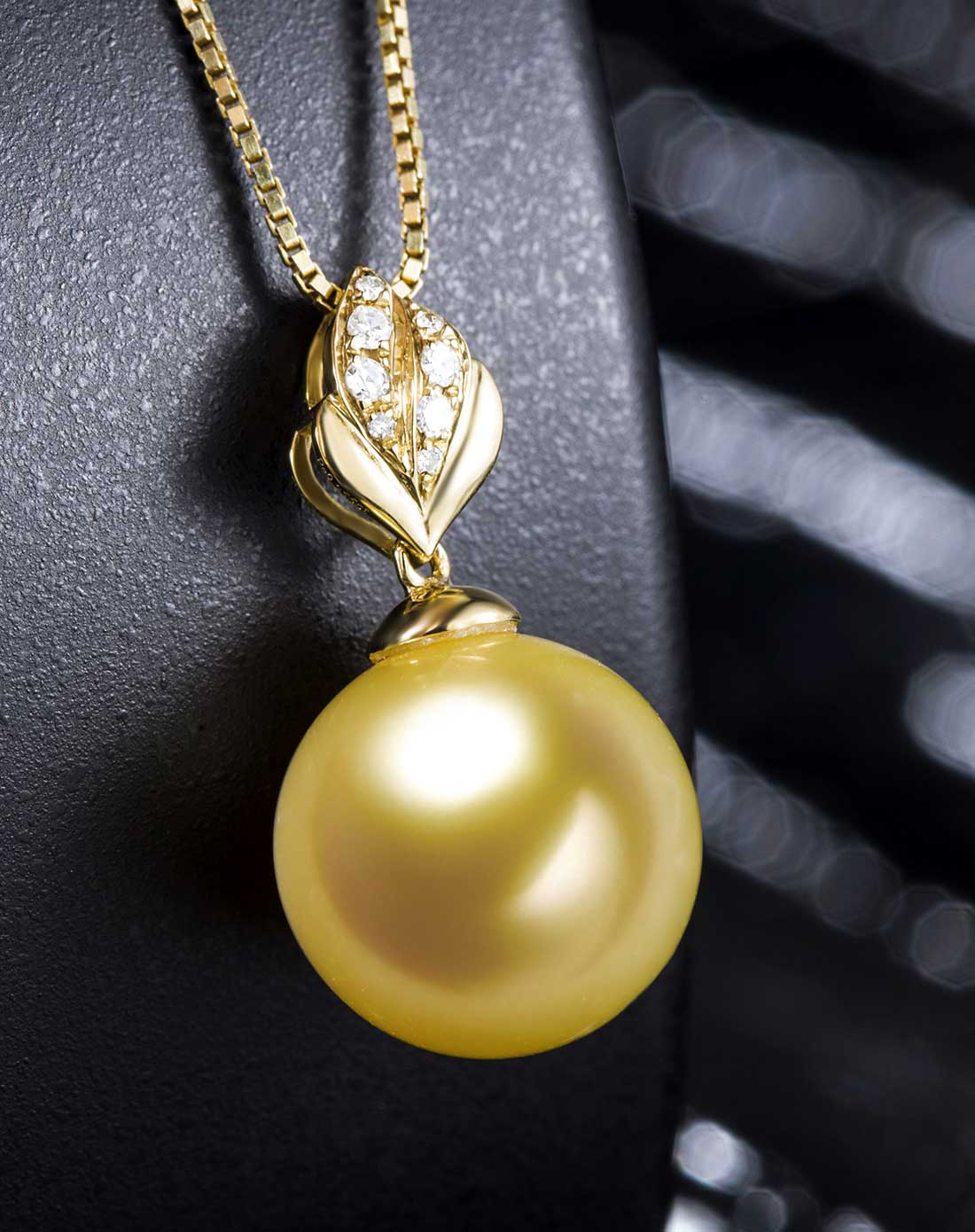 k黄金南洋金珍珠吊坠