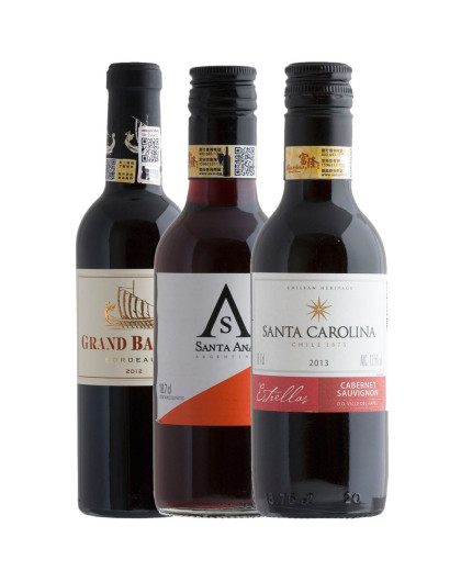 富隆酒业进口法国小龙船红葡萄酒375ml * 2瓶