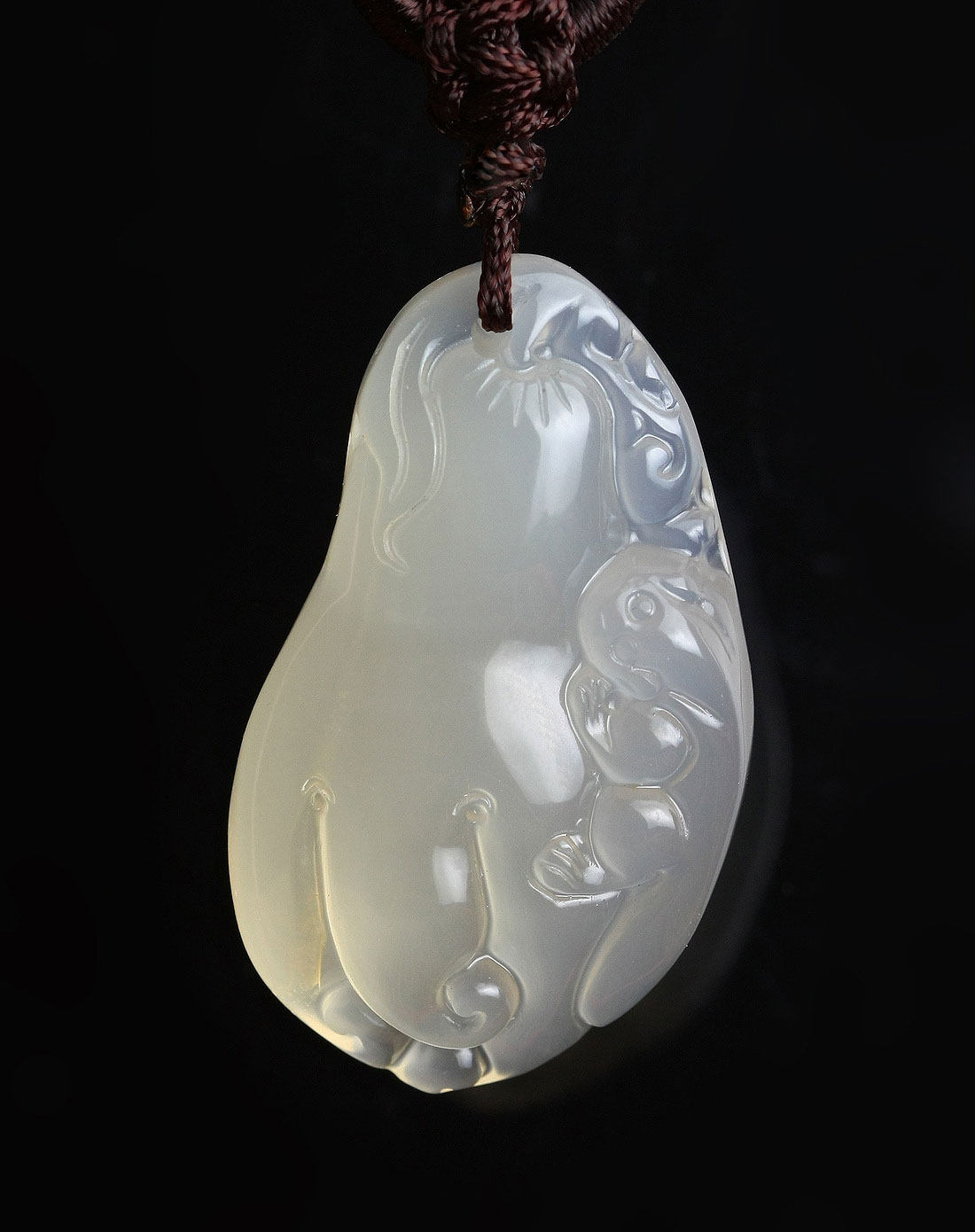 altraud Jewelry浅褐玉髓佛手吊坠(附证书)CC2012067