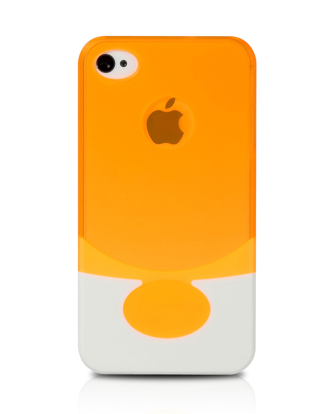 iphone4/4s橙色果冻双色手机壳