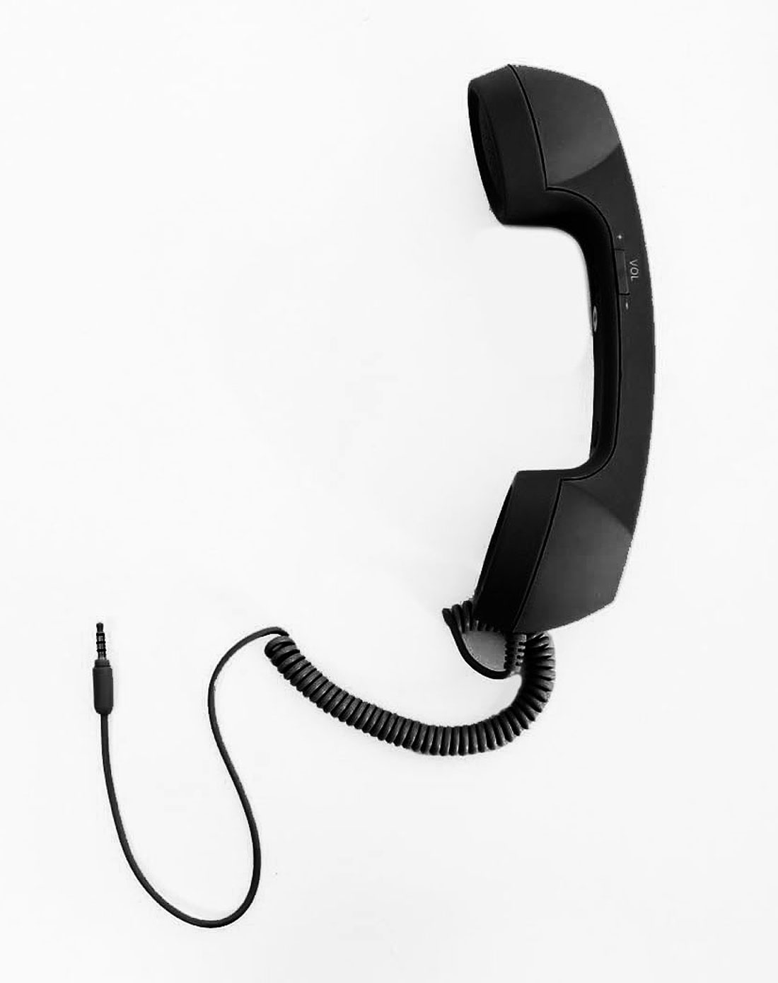 防辐射复古手机电话式听筒 黑色