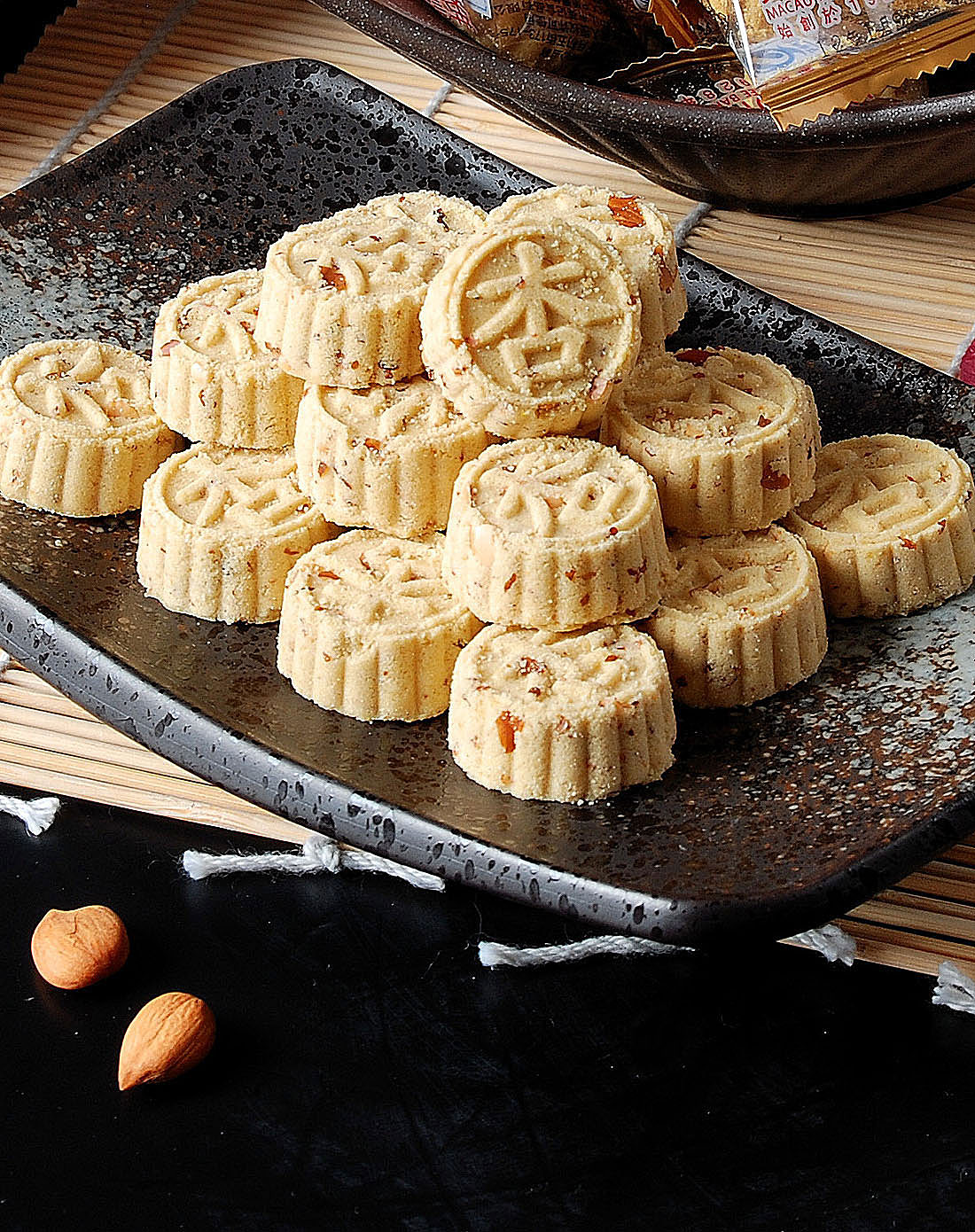 澳门英记食品专场-100%纯手工杏粒棋子饼 200g 够意思系列