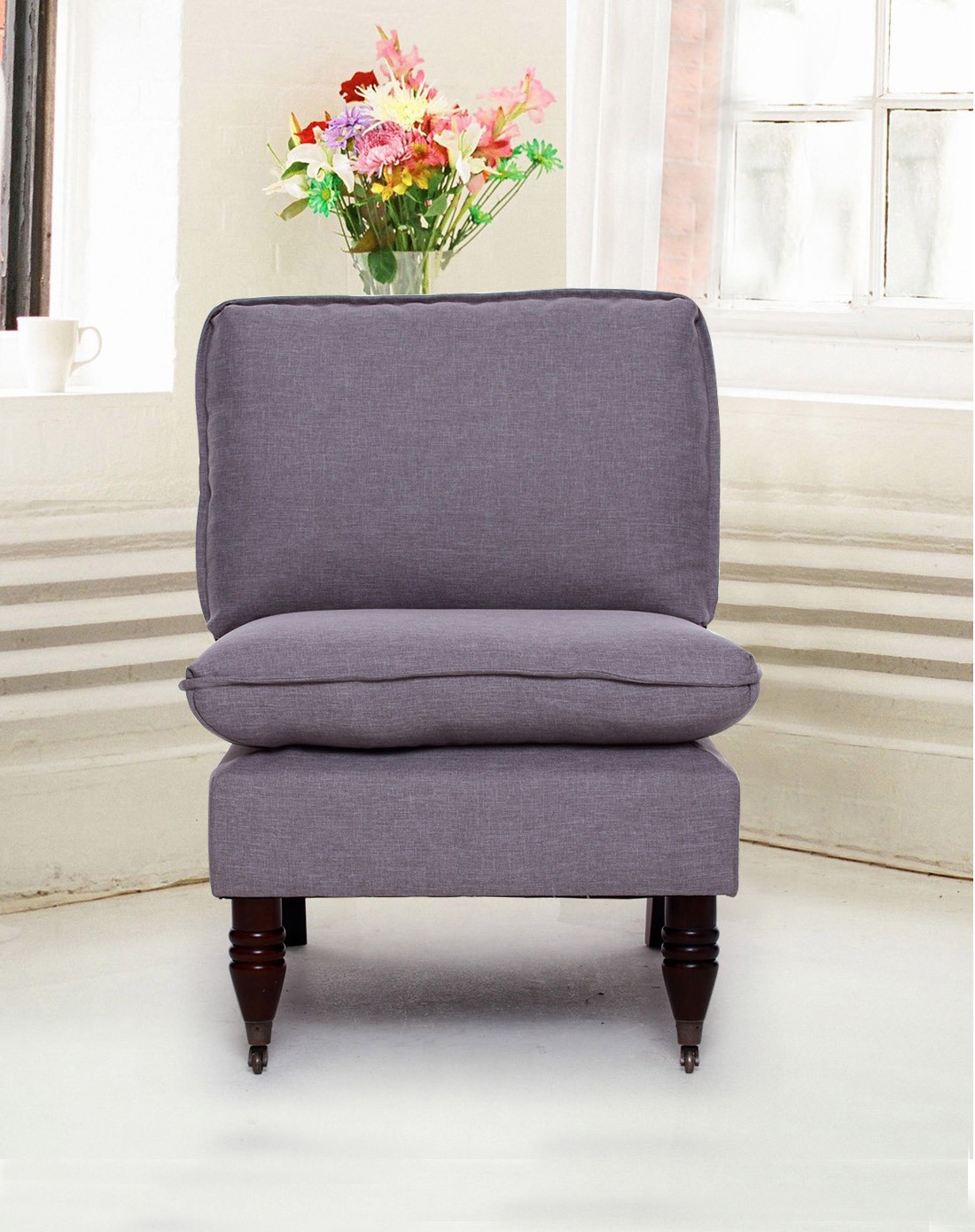 红星家品会家具专场卡莎米亚 简约时尚单人沙