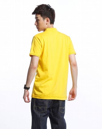 最后约惠-男人帮专场-ampm 黄色立领短袖t恤