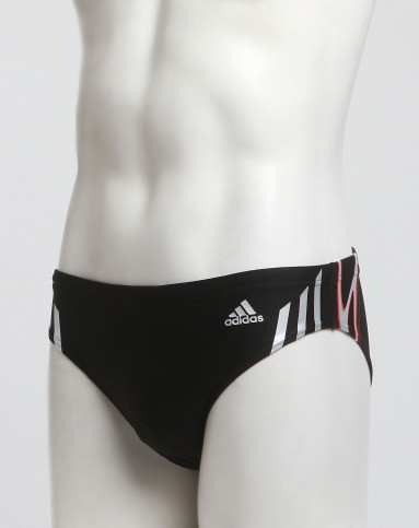 阿迪达斯adidas男款黑色舒适三角泳裤X23646