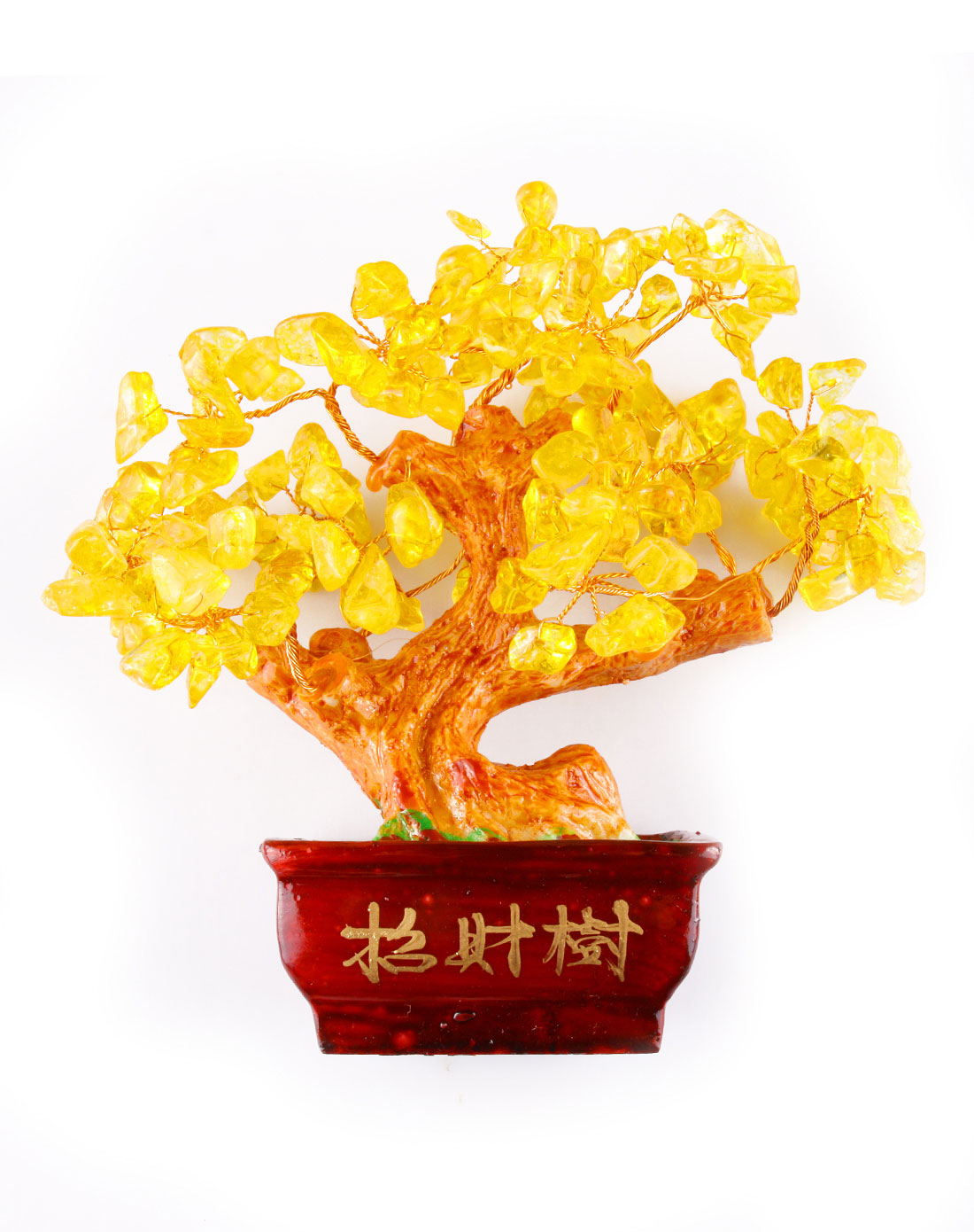 黄水晶发财树