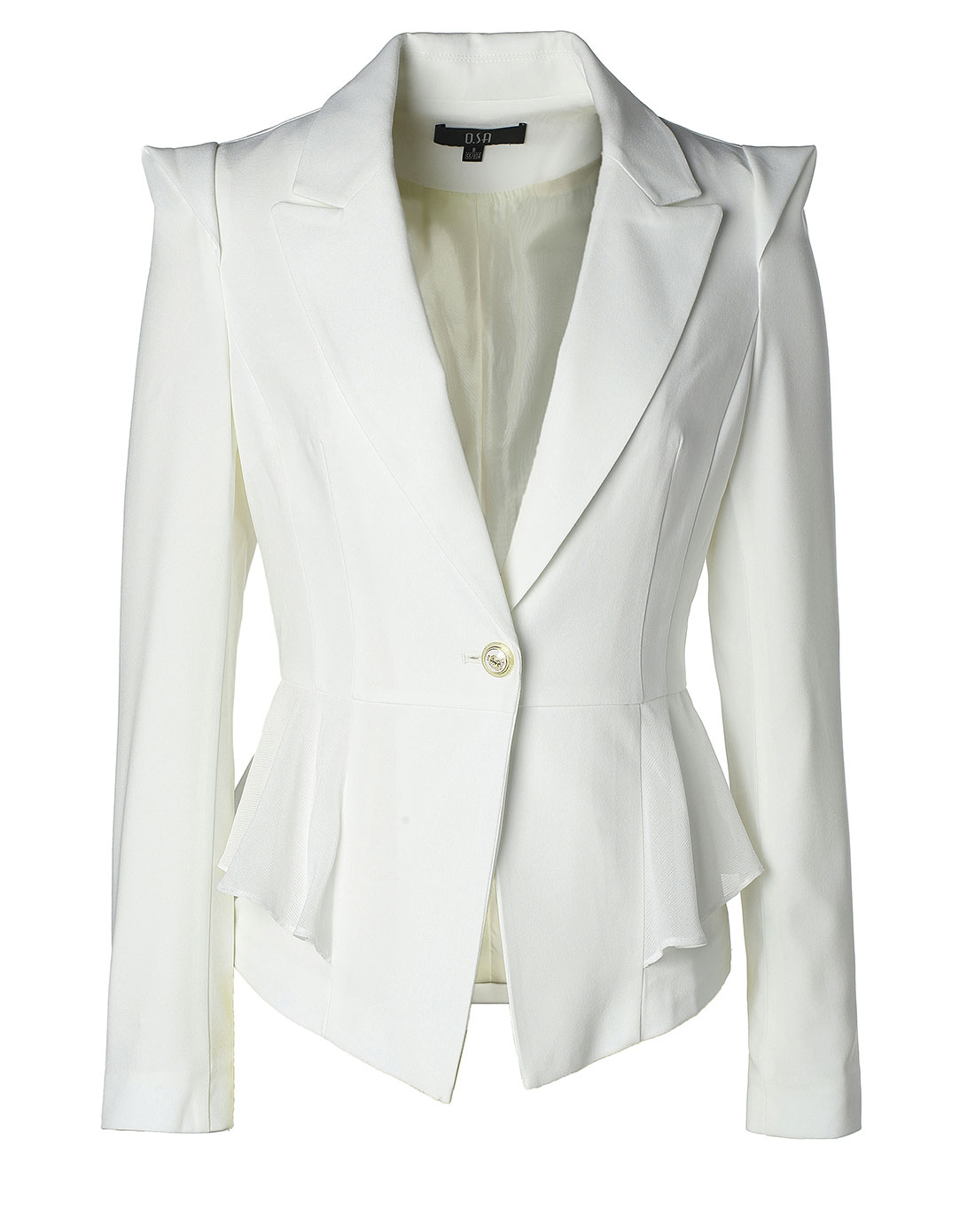 秋冬季白色马夹外套女