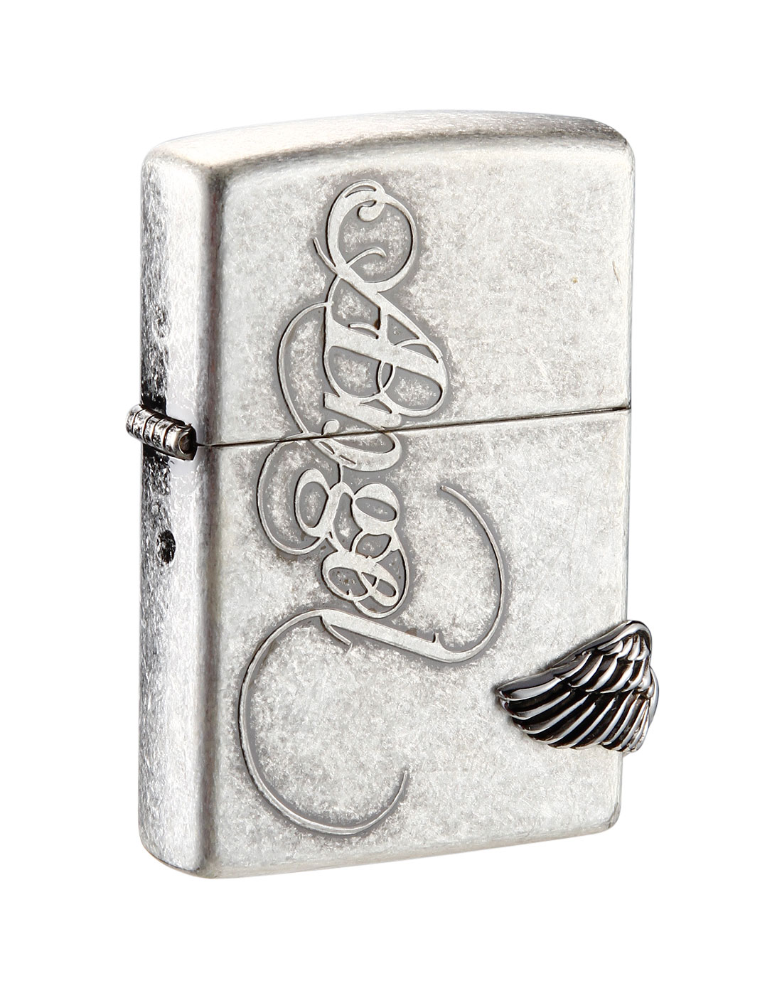 zippo love angel-1古银雕刻贴章常规机