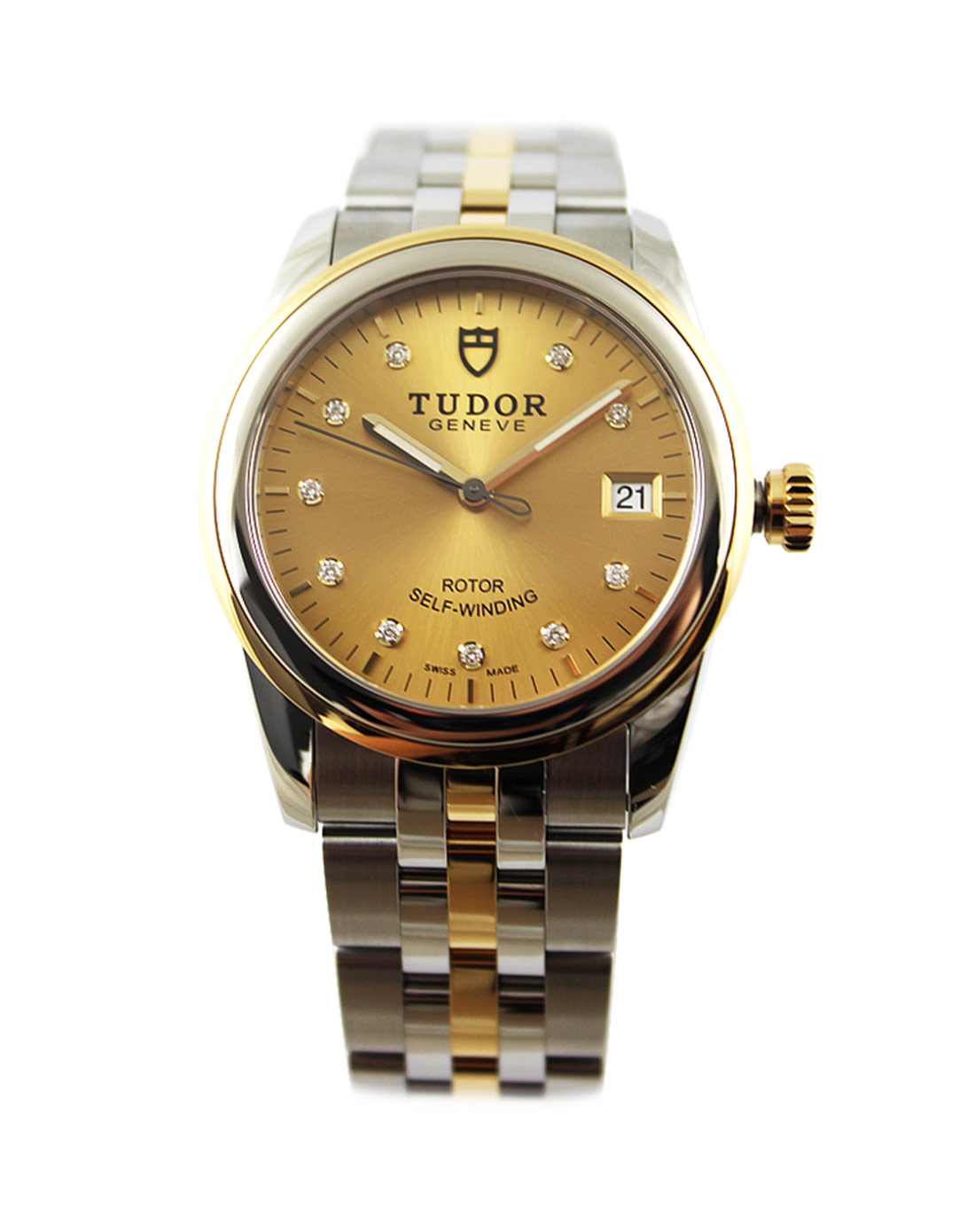 tudor 帝舵 骏珏系列自动机械男表55003 68053 - 10di(金色光面表盘)