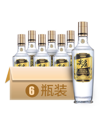 尖庄高光52度500mL*6 光瓶装整箱 浓香型白酒纯粮酒水