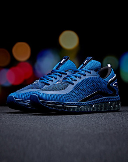 安踏男士运动专场全掌气垫 男款跑鞋藏蓝\/深蓝