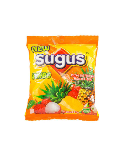 【3件起售】sugus 瑞士糖果味软糖大粒装 荔枝菠萝味 105g