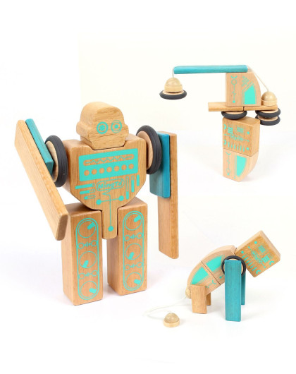 铭塔20粒机器人系列磁力积木磁性磁铁拼装建构益智儿童玩具