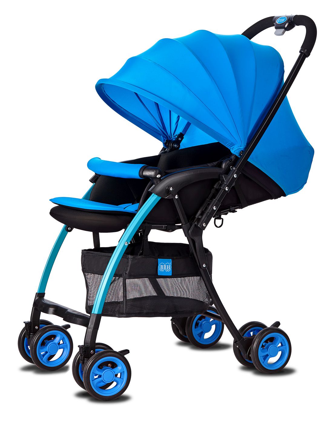 宝宝好推车专场直发货宝宝好F1婴儿推车多功能便携可坐可躺双向折叠轻便婴儿车天空蓝F1-272_唯品会
