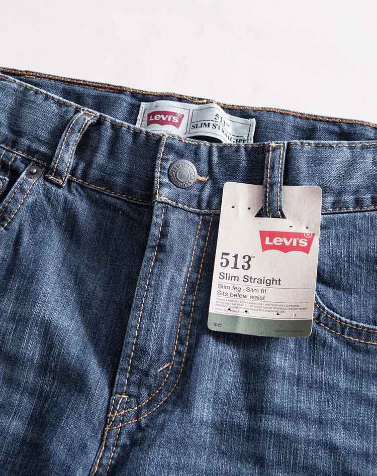 levis 男童深蓝色梭织长裤