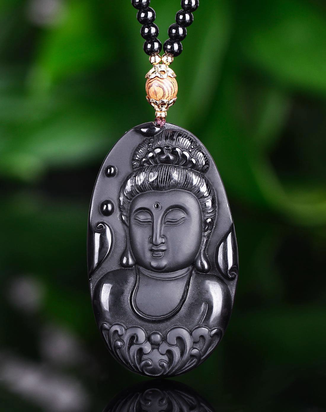 卓凡珠宝专场特价多款可选黑曜石吊坠女款(附证书)ZF58712_唯品会