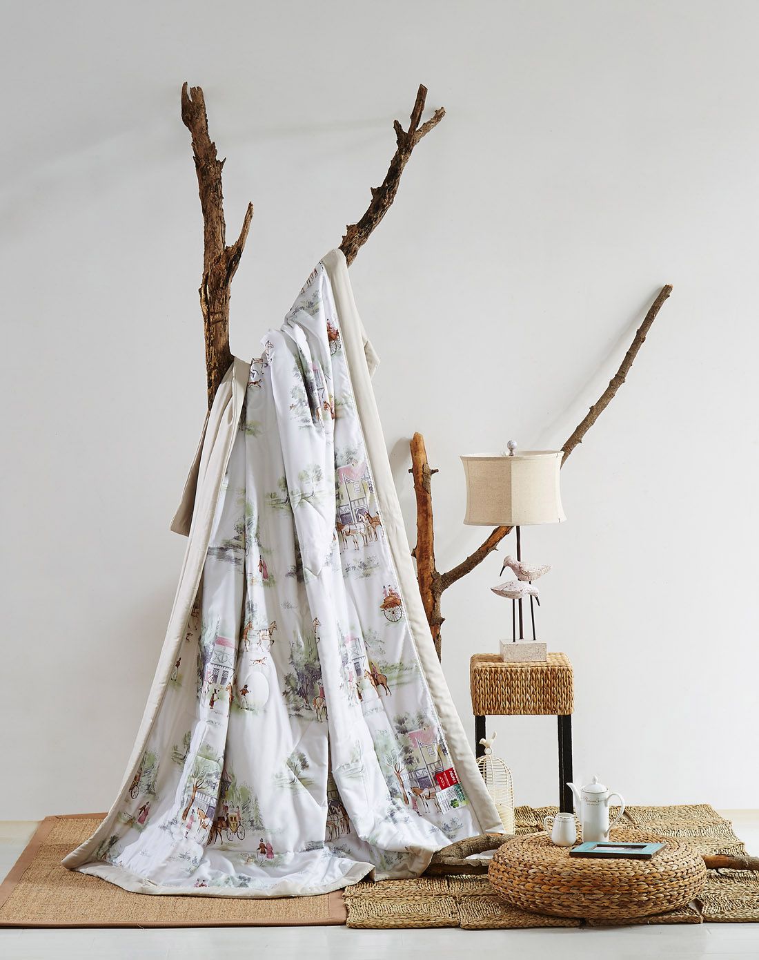 艾尚家纺专场竹纤维天丝夏被2.0*2.3英伦恋69