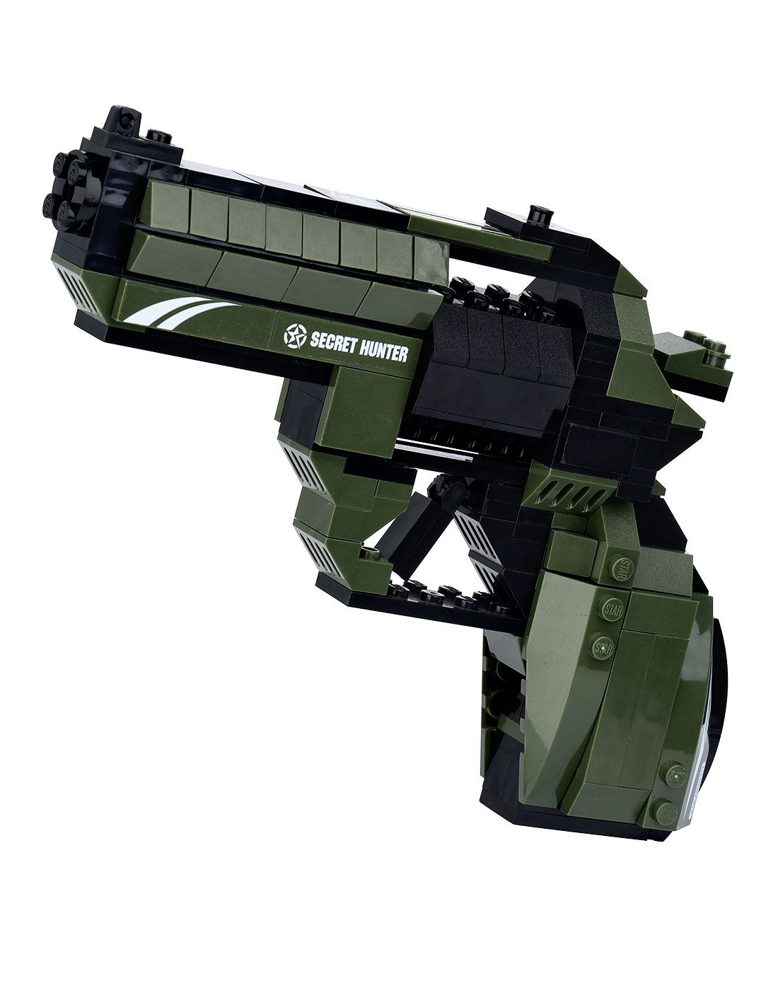 陪伴宝贝成长玩具星钻积木 秘密猎手 积变战士