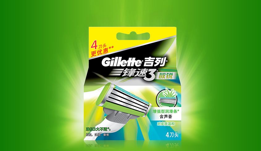 锋速3敏锐刀片(4片装)