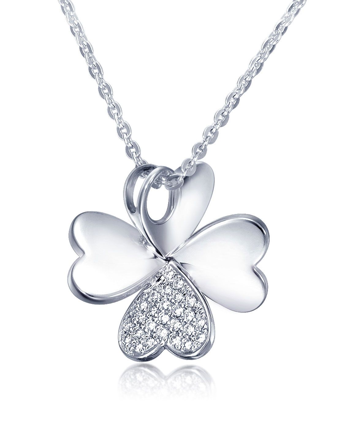 PT900铂金钻石项链(0.15克拉)小组,PT900铂金