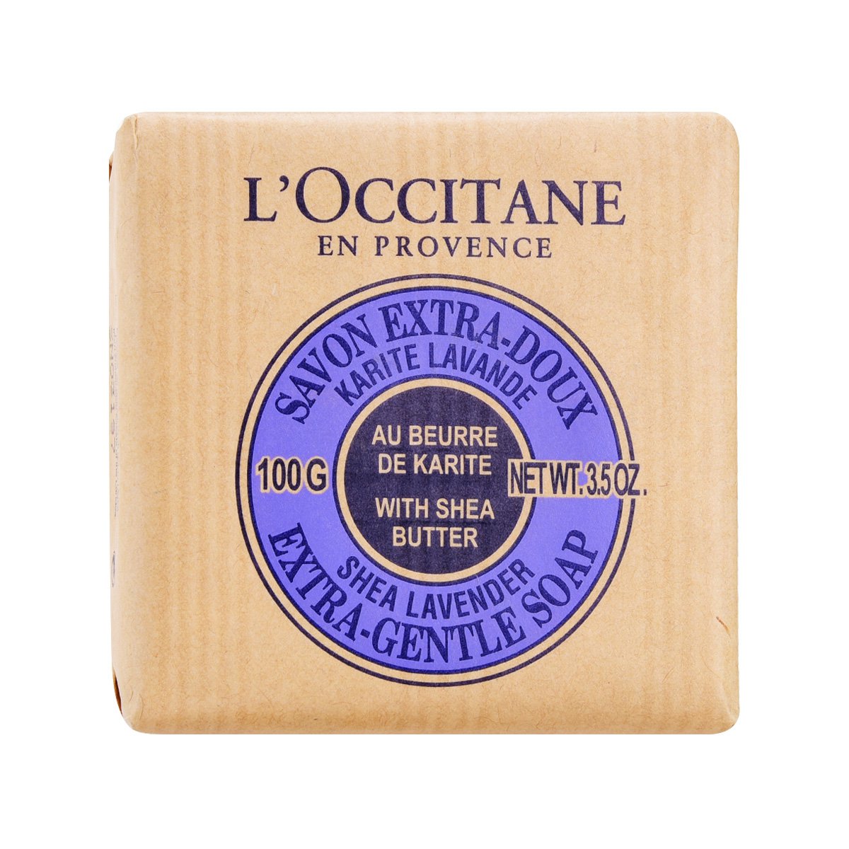 欧舒丹loccitane乳木果薰衣草味洁肤皂100g镇定舒缓滋养保湿温和洁肤