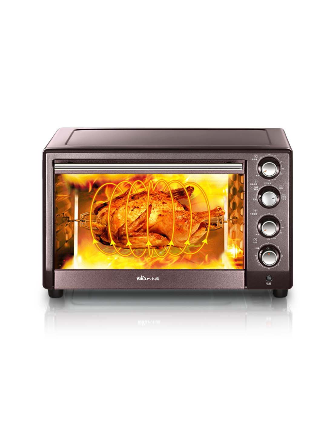 小熊电器专场30L彩钢电烤箱,旋转烤叉\/发酵解冻DKX-230UB_唯品会
