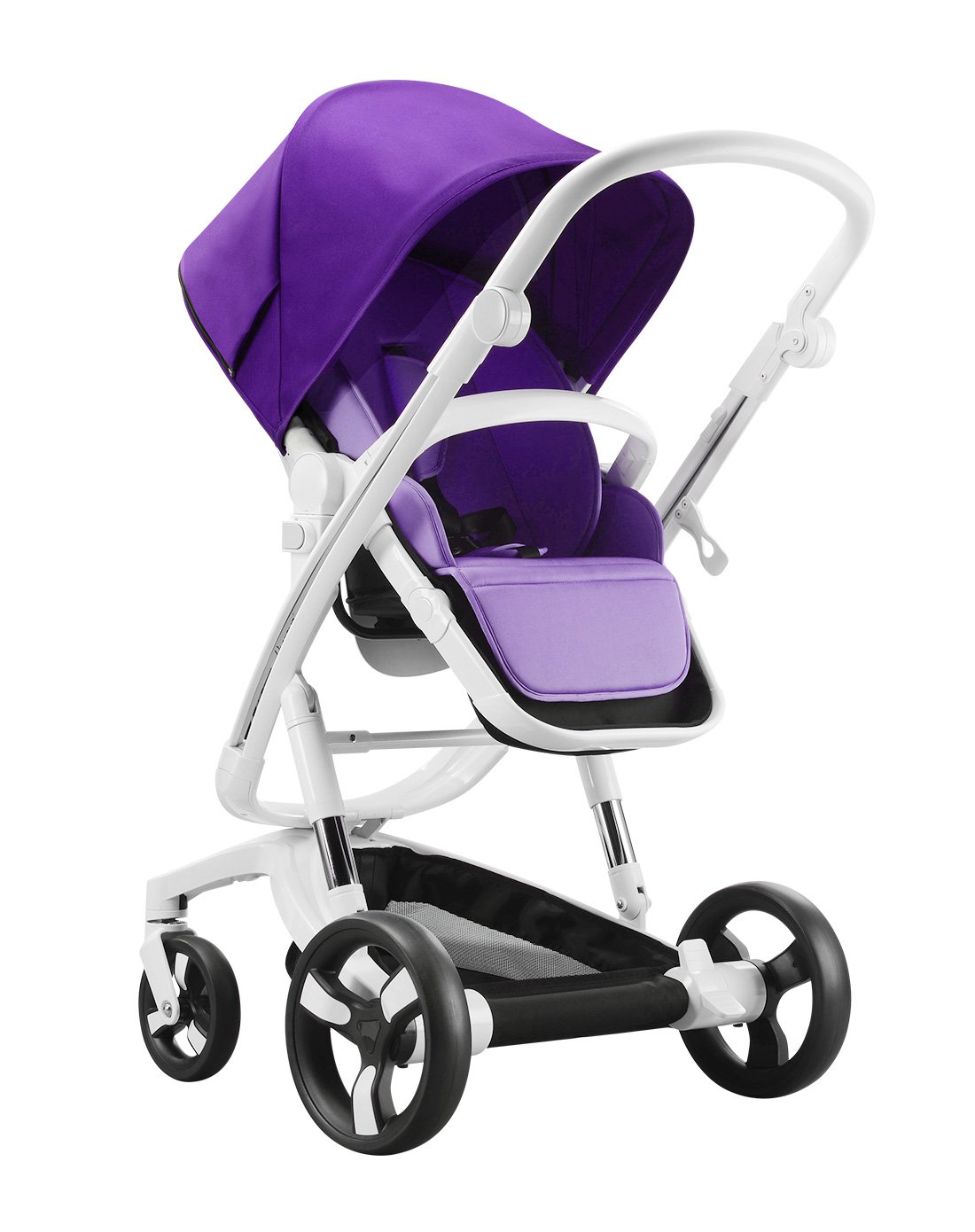 I.believe爱贝丽推车专场直发货爱贝丽(ibelieve)新品高景观坐躺一体婴儿车 智能版 紫WL-ZN-ZNZ_唯品会