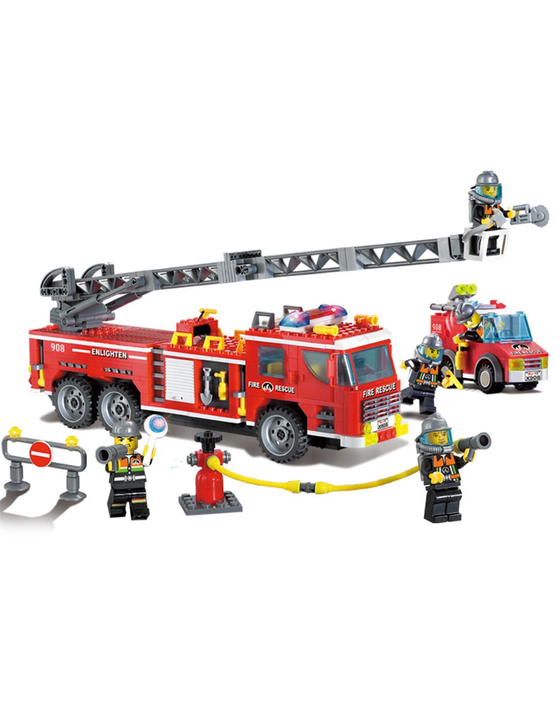 启蒙益智品质玩具专场登高消防车908