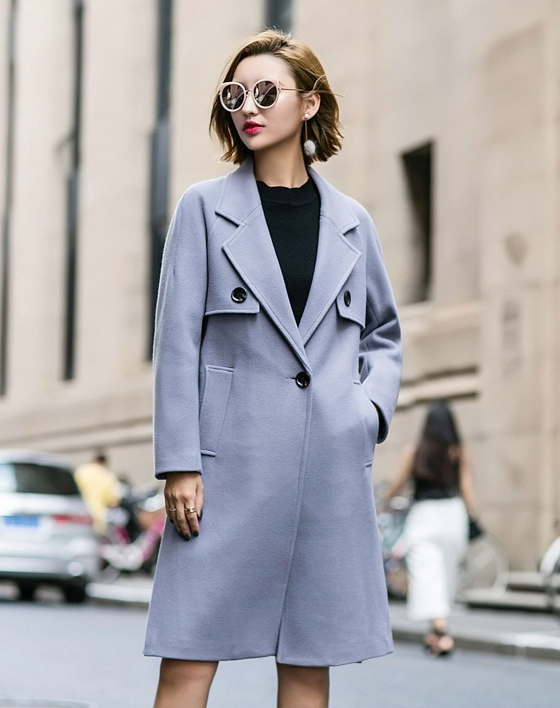 MUSLADIES慕尚名媛男女女灰色时尚简约修身