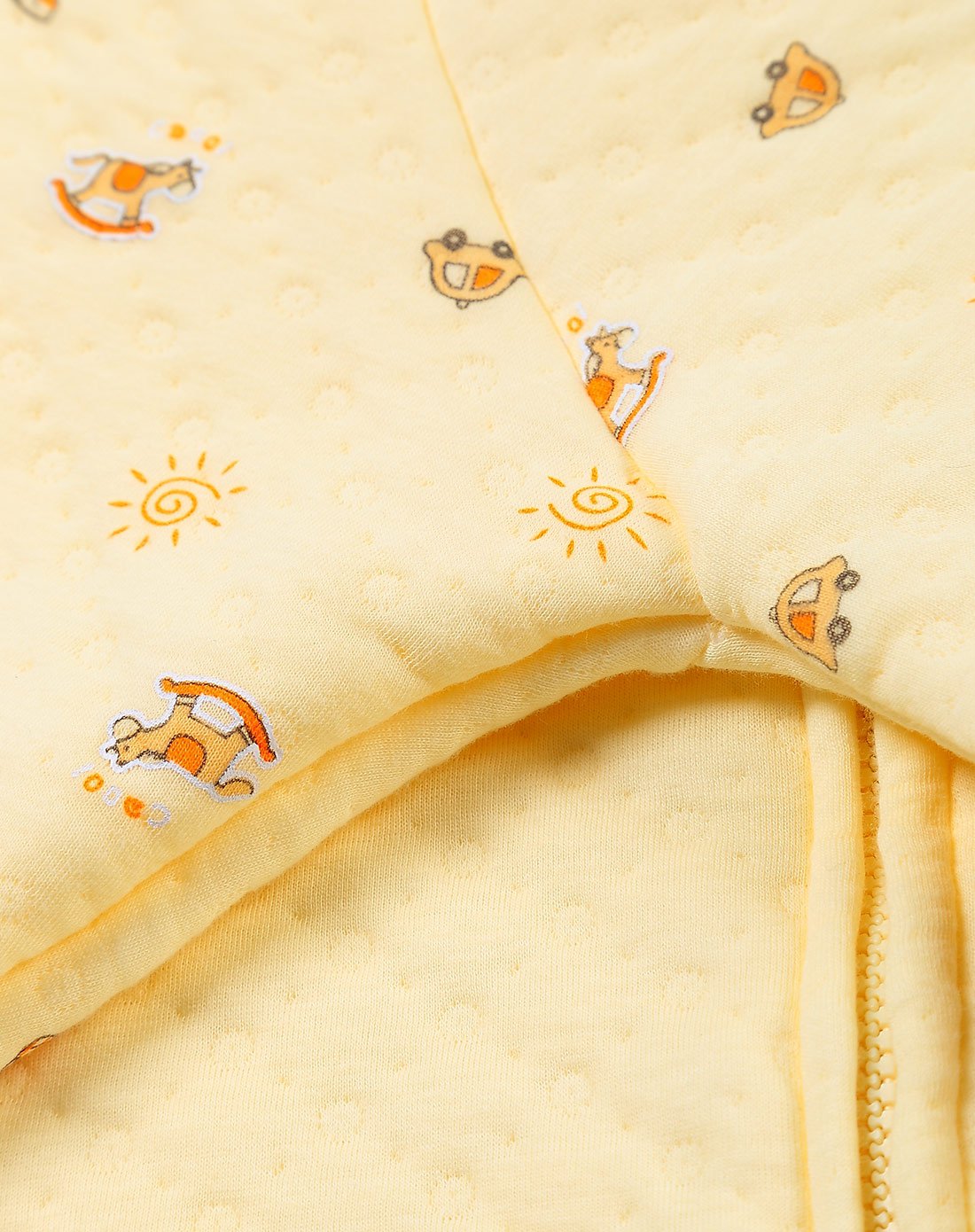 amibear婴童旦黄保暖空气层雪花小木马分腿式