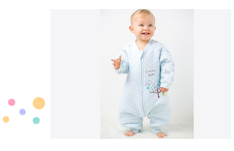 amibear婴童旦黄保暖空气层雪花小木马分腿式