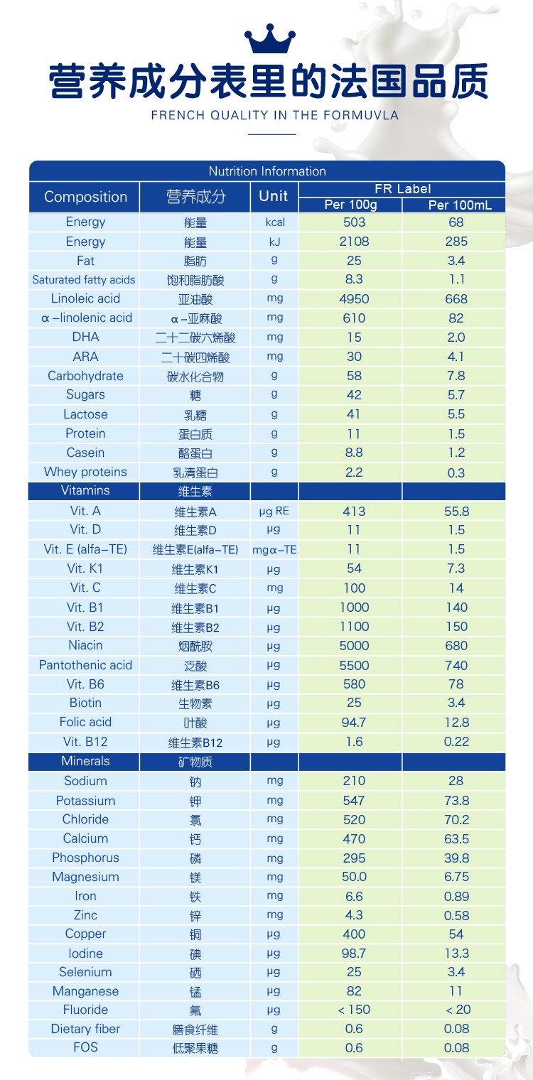 合生元 有机幼儿配方奶粉3段(10-36月龄)800g罐装