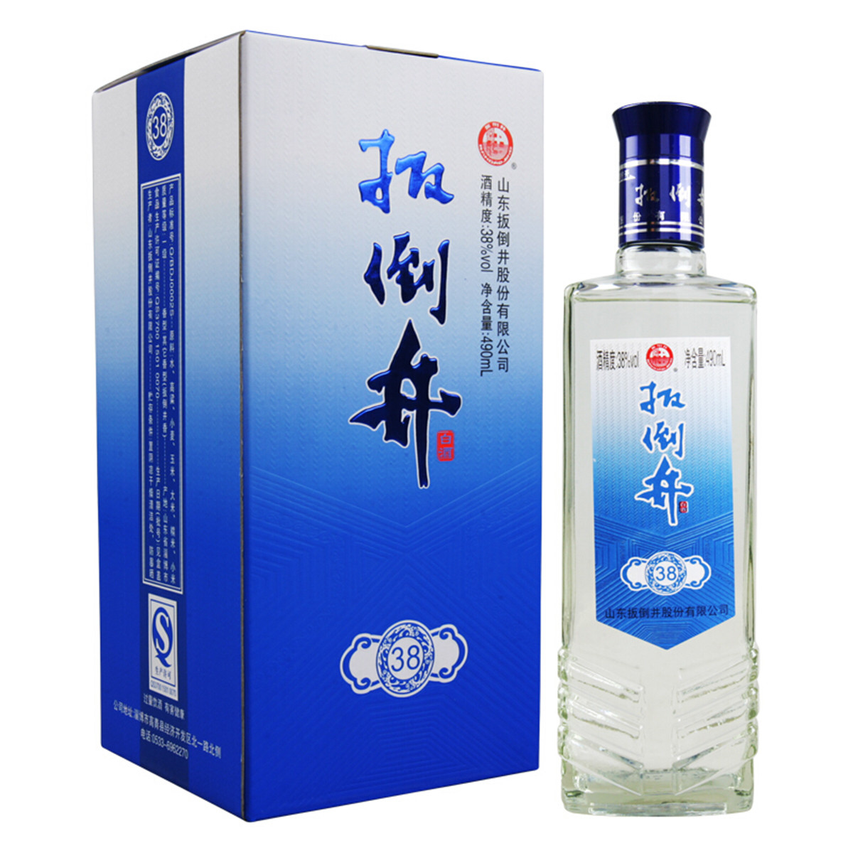 扳倒井白酒 38度 490ml*8瓶 整箱装酒水color整箱装