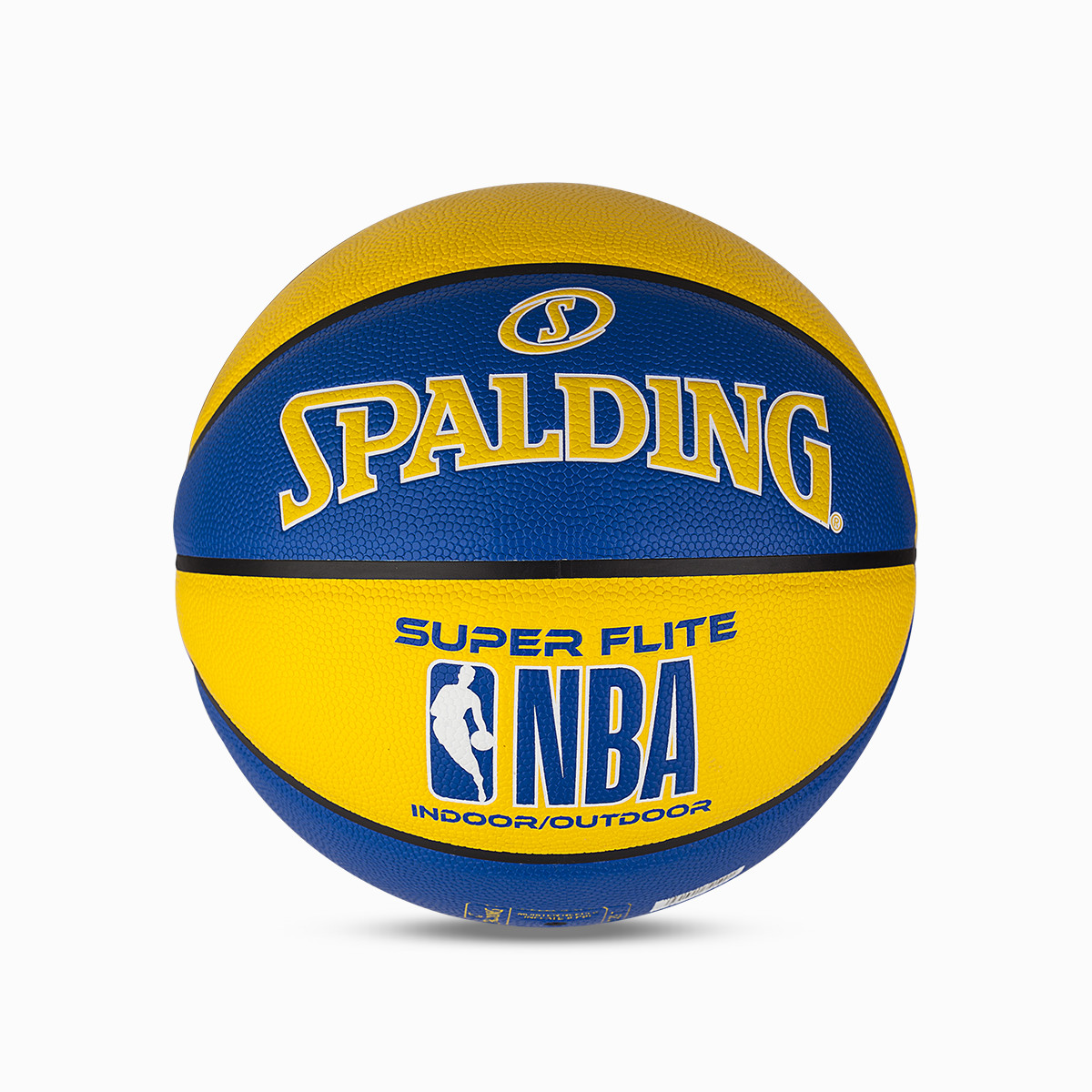 斯伯丁篮球nba训练用球蓝/黄室内外7号pu篮球76-350y