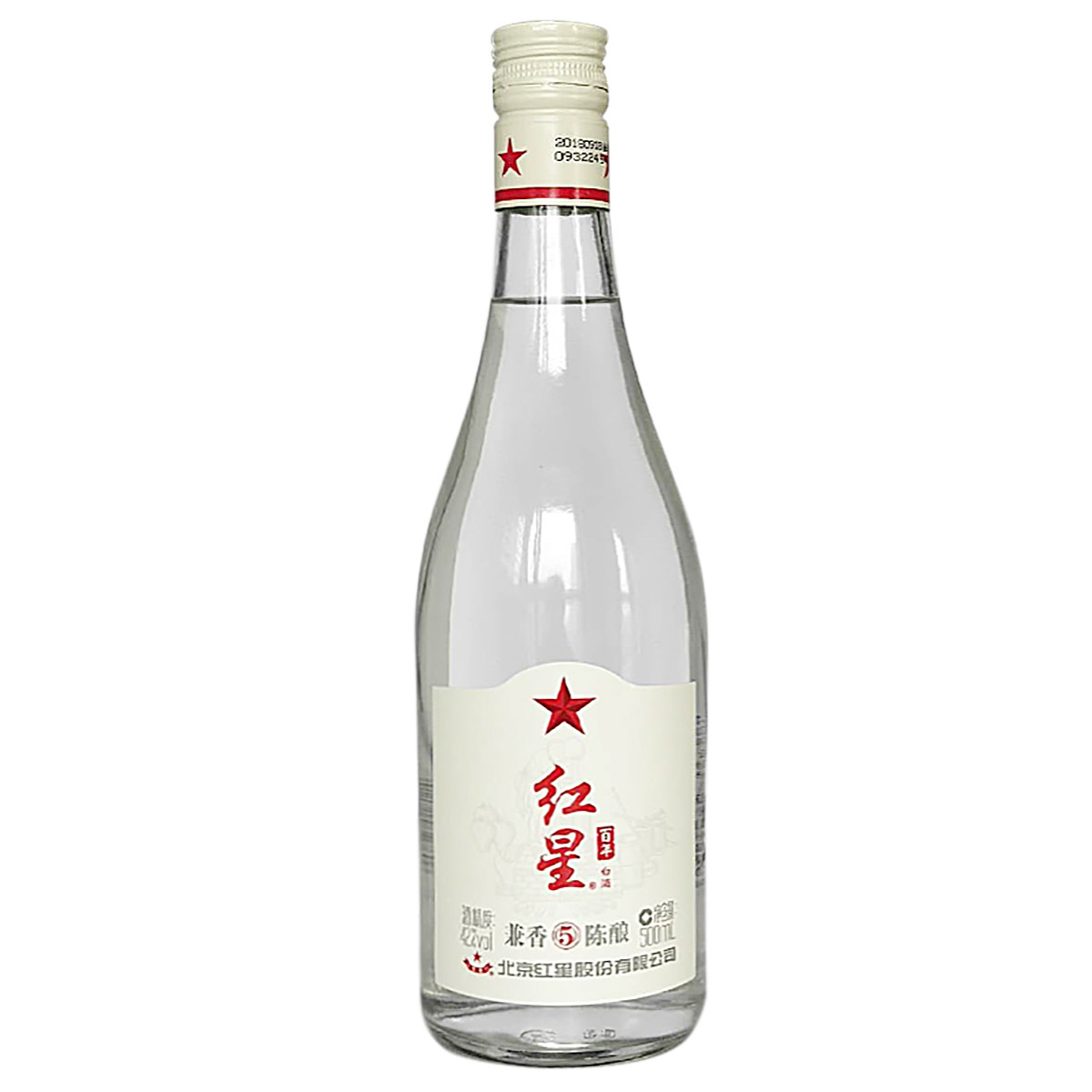 红星百年酒二锅头兼香5陈酿42度500ml12瓶白酒整箱