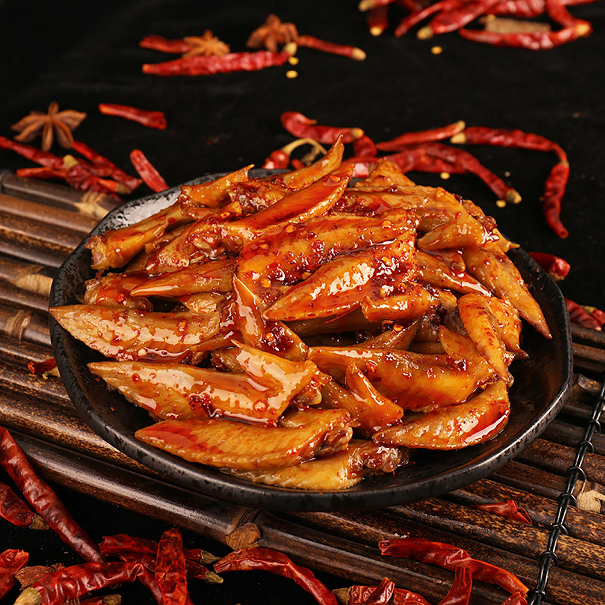 辣卤套餐 鸡同鸭讲400g (鸡翅尖200g 鸭脖200g)