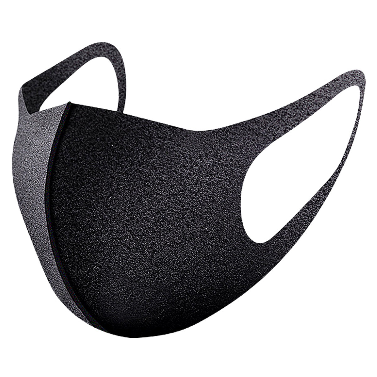 口罩男女通用轻便防尘口罩(三枚装) 黑色透气可清洗易呼吸口罩