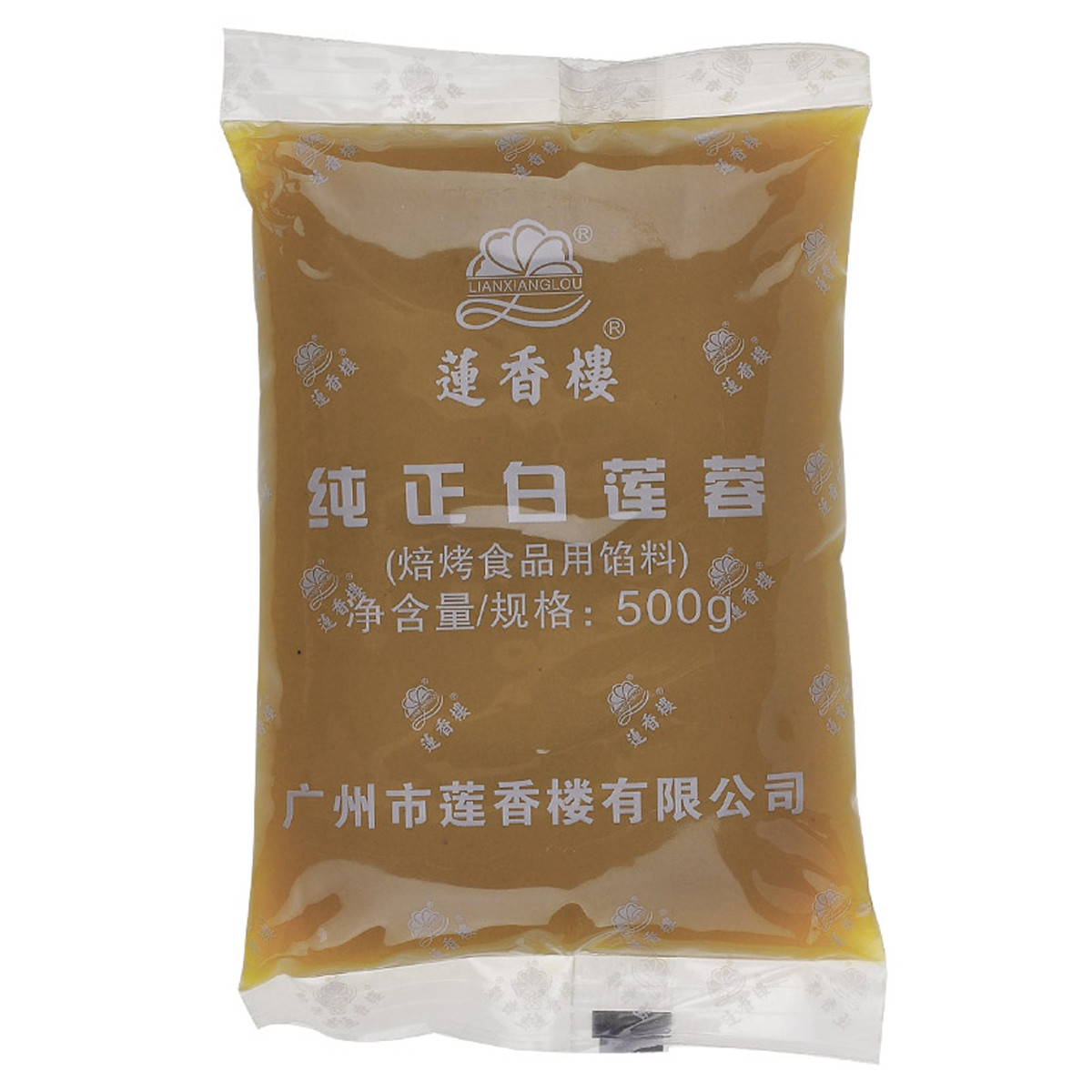 莲香楼莲香楼 纯正白莲蓉500g diy焙烤馅料 烘焙食品馅