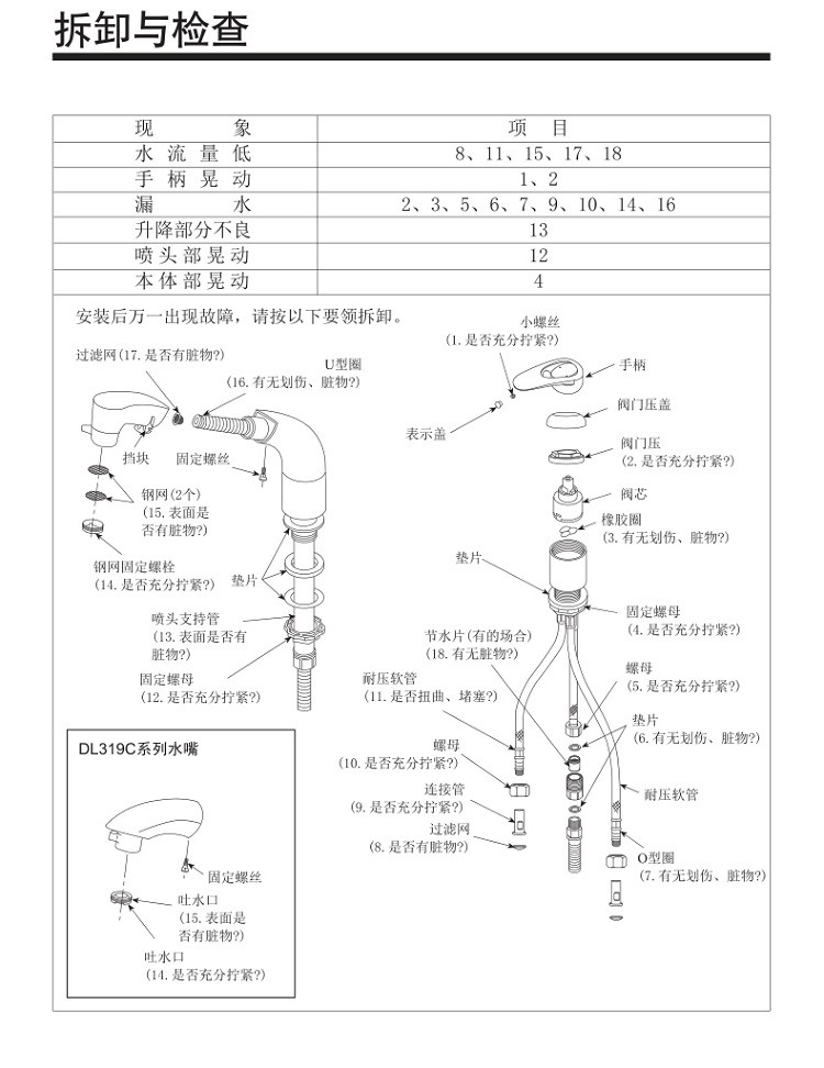 toto【多功能】抽拉式面盆龙头浴dl319c2color银色