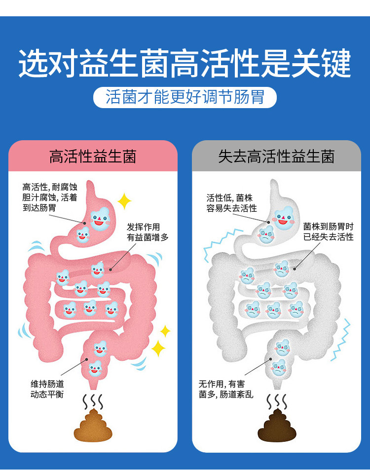 【调理肠道【三盒精装】益生菌粉 活性益生菌 增强免疫力 可搭配 轻