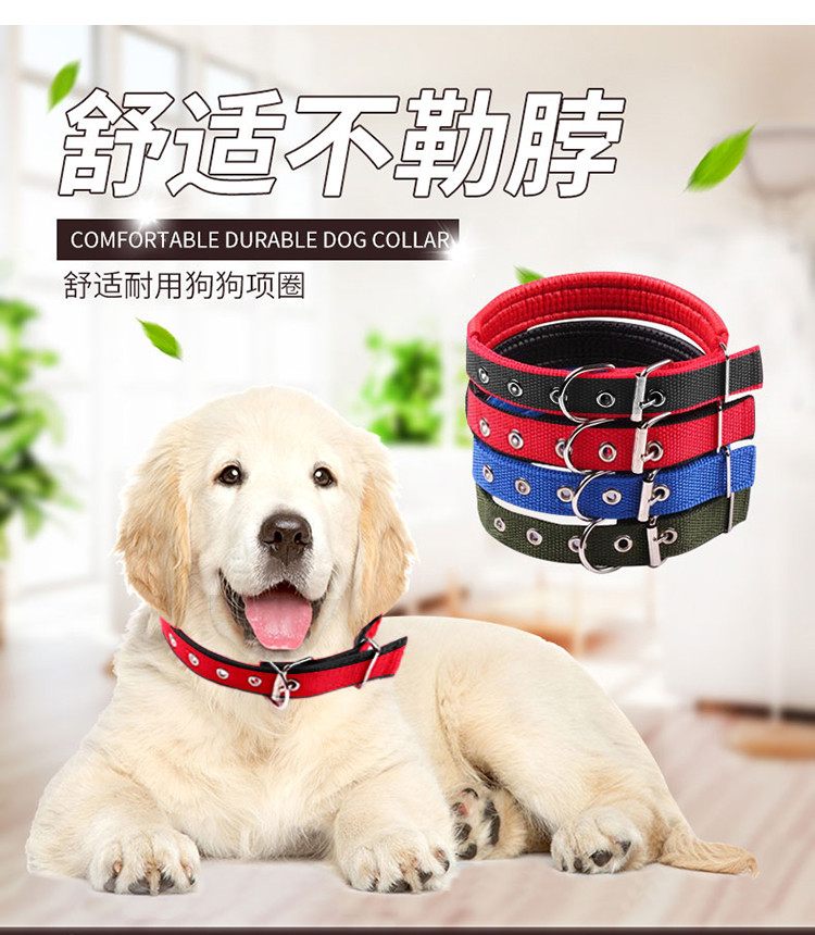 宠物狗项圈 大型狗脖圈狗脖套胸背带狗圈狗绳狗链子用品