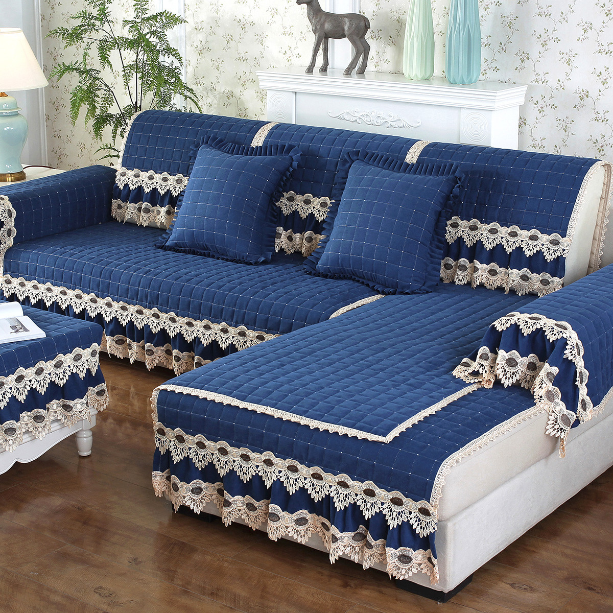 布艺沙发垫四季通用型防滑坐垫子欧式全包万能套沙发套沙发罩全盖