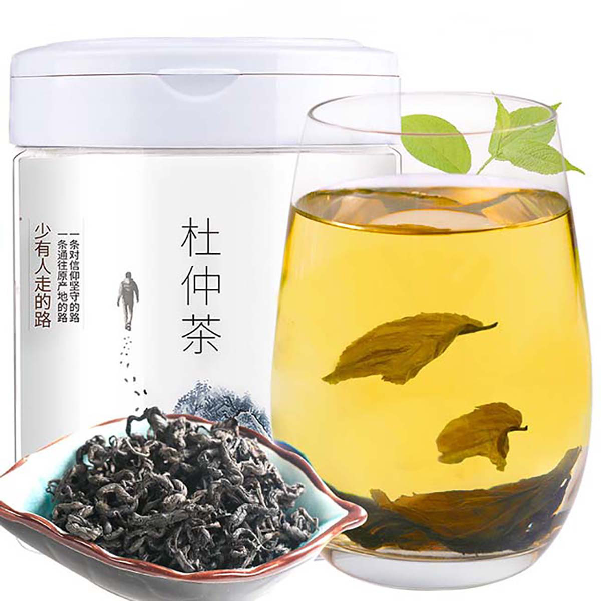 杜仲 杜仲茶 杜仲叶 杜仲嫩芽 100g 罐装